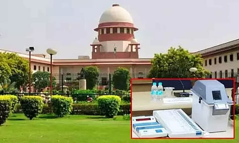 வி.வி.பாட் சீட்டுகளை சரிபார்க்க கோரிய வழக்கு - தீர்ப்பை தேதி குறிப்பிடாமல் ஒத்திவைத்தது சுப்ரீம் கோர்ட்டு