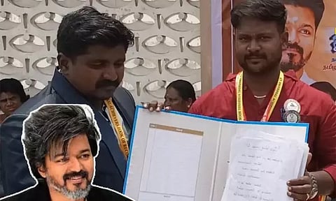 விஜய்க்காக 10 ஆயிரம் வரிகளில் கவிதை: உலக சாதனை படைத்த தீவிர ரசிகர்