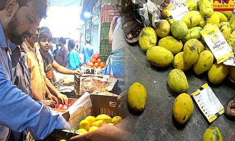 கோயம்பேடு சந்தையில் செயற்கை முறையில் பழுக்கவைக்கப்பட்ட மாம்பழங்கள் பறிமுதல்