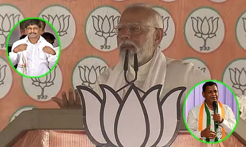 நாட்டை உடைக்க முயற்சி; காங்கிரஸ் கட்சி மீது பிரதமர் மோடி பரபரப்பு குற்றச்சாட்டு