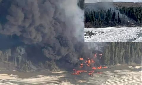 அமெரிக்கா: சரக்கு விமானம் தரையில் விழுந்து விபத்து - 2 பேர் பலி