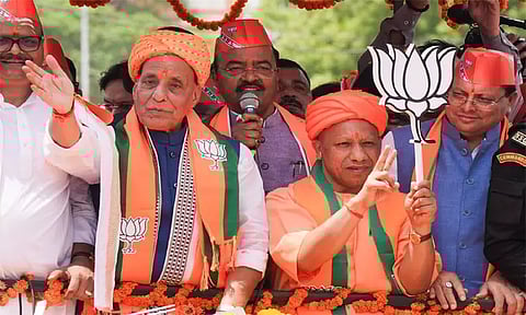 லக்னோ தொகுதியில் ராஜ்நாத் சிங் வேட்புமனு தாக்கல்