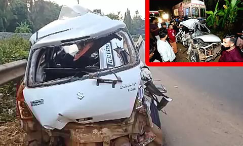 கேரளாவில் கார் - லாரி நேருக்குநேர் மோதி விபத்து: சிறுவன் உள்பட 5 பேர் பலி