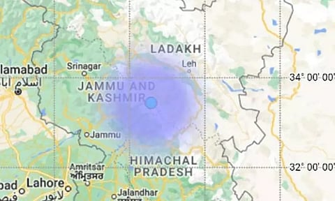 ஜம்மு காஷ்மீரில் லேசான நிலநடுக்கம்