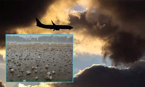 ஆலங்கட்டி மழை காரணமாக புவனேஸ்வர்-டெல்லி விமானம் அவசரமாக தரையிறக்கம்