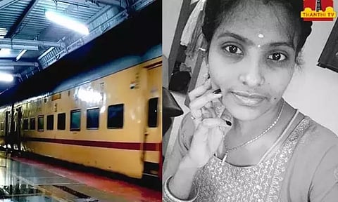 ஓடும் ரெயிலில் இருந்து தவறி விழுந்து கர்ப்பிணி உயிரிழந்த விவகாரம் - விசாரணைக்கு ரெயில்வே உத்தரவு