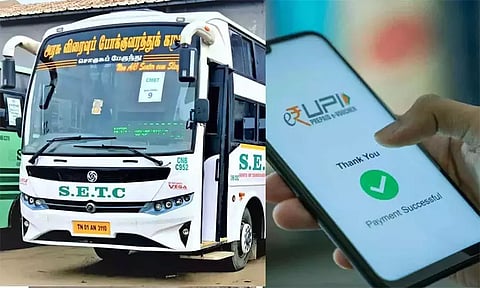 சில்லறை பிரச்சினைக்கு தீர்வு: அரசு விரைவு பஸ்களில் யு.பி.ஐ. மூலம் டிக்கெட்- பயணிகள், கண்டக்டர்கள் வரவேற்பு