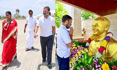 பா.ஜ.க. என்றால்... பிரசாரத்தில் 3 கட்சிகளை ஒருசேர தாக்கி பேசிய ராகுல் காந்தி