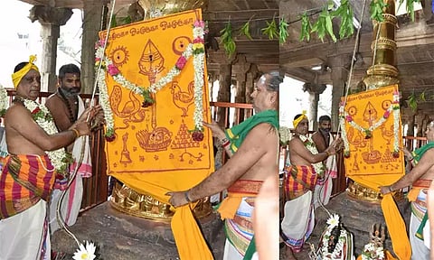 Palani Murugan Temple Vaikasi Visakham Festival started with flag hoisting