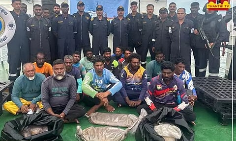இந்திய கடல் எல்லையில் மீன்பிடித்த இலங்கை மீனவர்கள் 14 பேர் கைது