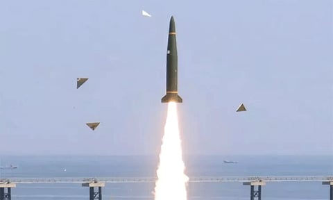 North Korea missile test