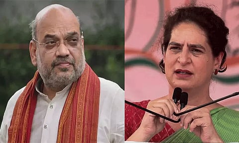 Amit Shah condemns Priyanka Gandhi