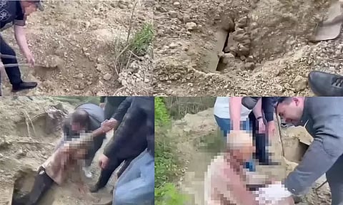 மது குடித்தபோது இளைஞருடன் வாக்குவாதம்: மண்ணுக்குள் புதைக்கப்பட்ட முதியவர் - 4 நாட்களுக்கு பின் உயிருடன் மீட்பு