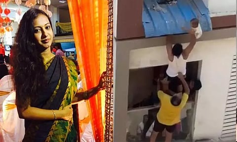 பால்கனியில் தவறி விழுந்து மீட்கப்பட்ட குழந்தையின் தாய் தற்கொலை