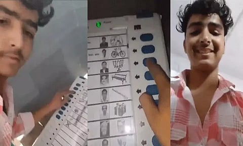 பா.ஜனதாவுக்கு 8 முறை ஓட்டு போட்டு வீடியோ பதிவிட்ட விவகாரம்: வாலிபர் கைது