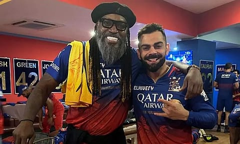 ஐ.பி.எல்.வரலாற்றில் கிறிஸ் கெய்லின் மாபெரும் சாதனையை சமன் செய்த விராட் கோலி