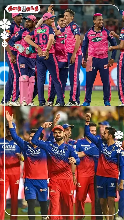 வெளியேற்றுதல் சுற்று: ராஜஸ்தான்-பெங்களூரு அணிகள் இன்று மோதல்..!