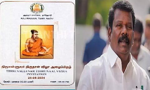 கவர்னர் மாளிகை அழைப்பிதழில் காவி உடையில் திருவள்ளுவர் - செல்வப்பெருந்தகை கண்டனம்