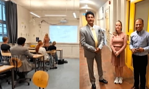 நார்வே நாட்டின் பள்ளி வகுப்பறைகளை பார்வையிட்ட அமைச்சர் அன்பில் மகேஷ்