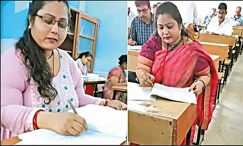 விடைத்தாள்களை அலட்சியமாக திருத்திய பேராசிரியை