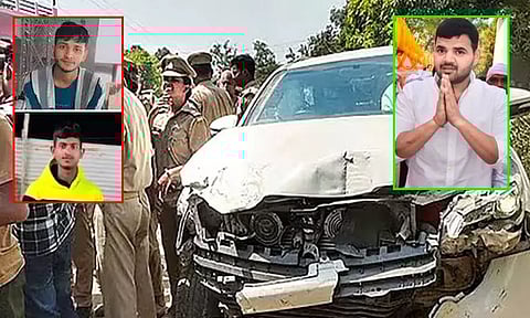 உ.பி.: பா.ஜ.க. வேட்பாளரின் பாதுகாப்பு வாகனம் மோதி 2 இளைஞர்கள் பலி