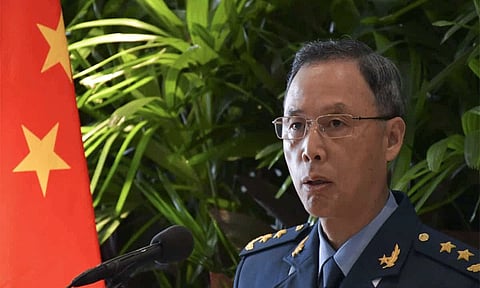 Not allow Taiwan to become independent Chinese military