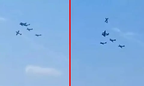 போர்ச்சுகல் விமான சாகச நிகழ்ச்சியில் விபத்து: விமானி பலி; வைரலான வீடியோ