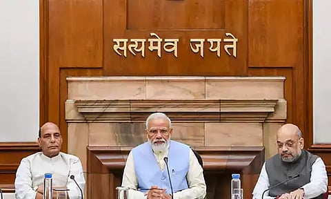 பிரதமர் மோடி தலைமையில் மத்திய மந்திரி சபை கூட்டம் தொடக்கம்