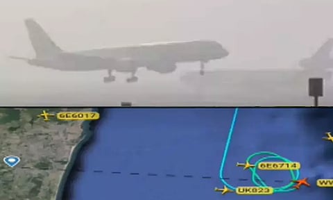 சென்னையில் மழை - 35 விமான சேவைகள் பாதிப்பு