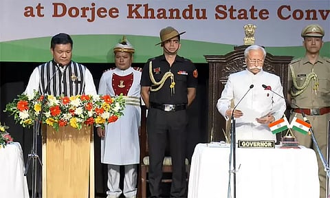 Pema Khandu sworn in as Arunachal Pradesh CM