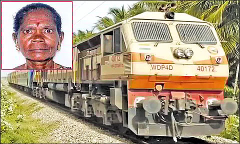 தேனி: ஆடு மேய்த்துக்கொண்டிருந்த மூதாட்டி ரெயில் மோதி பலி