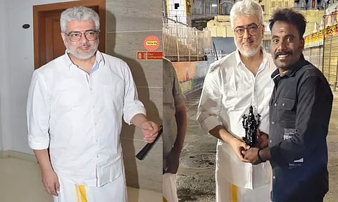 திருப்பதியில் நடிகர் அஜித் சாமி தரிசனம்