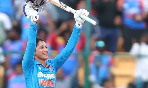 ஒருநாள் போட்டியில் அதிக சதம்: மிதாலி ராஜ் சாதனையை சமன் செய்த ஸ்மிருதி மந்தனா