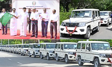 Chief Minister inaugurates New Vehicles for Revenue Officers