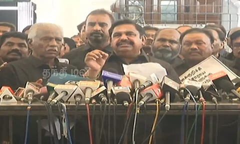 சட்ட சபையில் விஷ சாராய மரணம் குறித்து பேச சபாநாயகர் அனுமதி தரவில்லை: எடப்பாடி பழனிசாமி