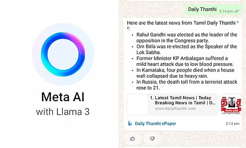Meta AI available in India