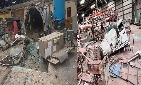 தெலுங்கானாவில் கண்ணாடி தொழிற்சாலையில் வெடிவிபத்து; 5 பேர் பலி