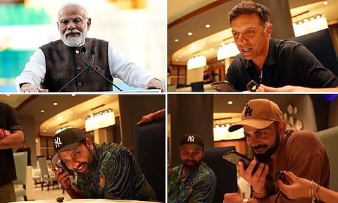 இந்திய கிரிக்கெட் அணியினருடன் பிரதமர் மோடி தொலைபேசியில் பேச்சு