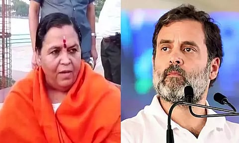 'ராகுல் காந்தி ஒழுக்கமற்ற மாணவர் தலைவரைப் போல் நடந்து கொள்கிறார்' - பா.ஜ.க. மூத்த தலைவர் உமா பாரதி