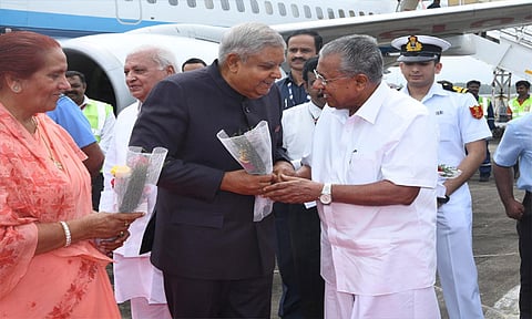 2 நாள் பயணமாக கேரளா சென்றடைந்தார் துணை ஜனாதிபதி ஜெகதீப் தன்கர்