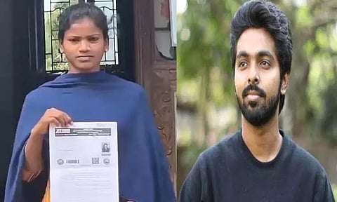 திருச்சி என்.ஐ.டி-ல் சீட் பெற்ற பழங்குடியின மாணவிக்கு ஜி.வி பிரகாஷ் வாழ்த்து