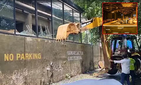 ஒர்லி கார் விபத்து; சட்டவிரோத கட்டுமானம்... மதுபான பாரை இடித்து தள்ளிய அதிகாரிகள்