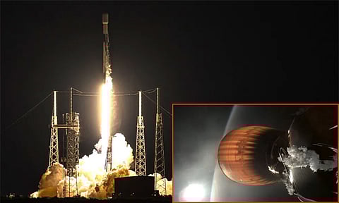 SpaceX Falcon 9 rocket suffers