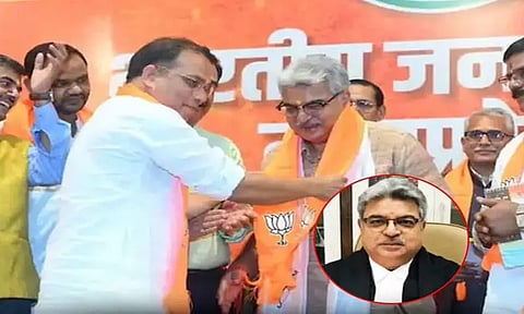 மத்திய பிரதேசத்தில் ஐகோர்ட்டு முன்னாள் நீதிபதி பா.ஜ.க.வில் இணைந்தார்