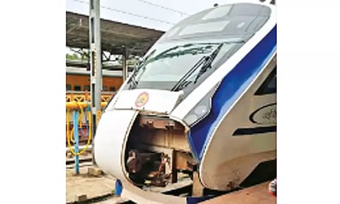 நெல்லை -சென்னை வந்தே பாரத் ரெயில் விபத்து: மாடு மீது மோதியது