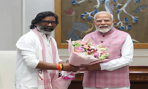 Jharkhand CM Hemant Soren met PM Narendra Modi