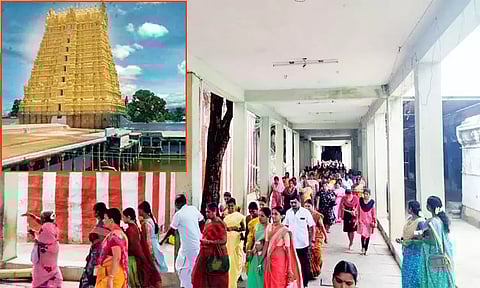 ஆடிச்சுற்று.. அம்பாளின் கால் வலியை ஏற்க பக்தர்கள் செய்யும் வழிபாடு