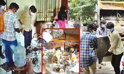 பல ஆண்டுகளாக வெளியே வராமல் இருந்த தாய்-மகளின் வீட்டில் 3 டன் குப்பைகள்: கோவையில் பரபரப்பு