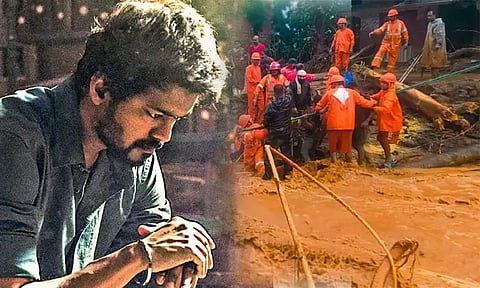 Vijay condoles the families of Kerala landslide victims