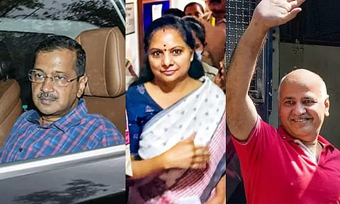 மதுபானக் கொள்கை வழக்கு: கெஜ்ரிவால், சிசோடியா, கவிதாவின் நீதிமன்ற காவல் நீட்டிப்பு